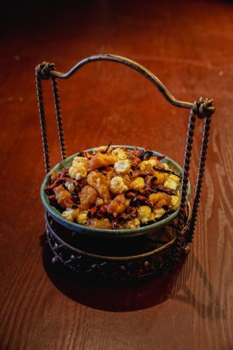 Firecracker Chicken withPopcorn Tossed Mixed Spice 爆米花辣子鸡
